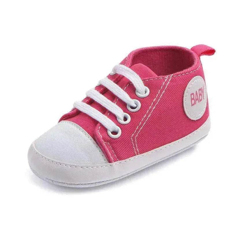Canvas Sports Sneakers Baby First Walkers Soft Sole Anti-slip Shoes - www.Shopthatapp.com
