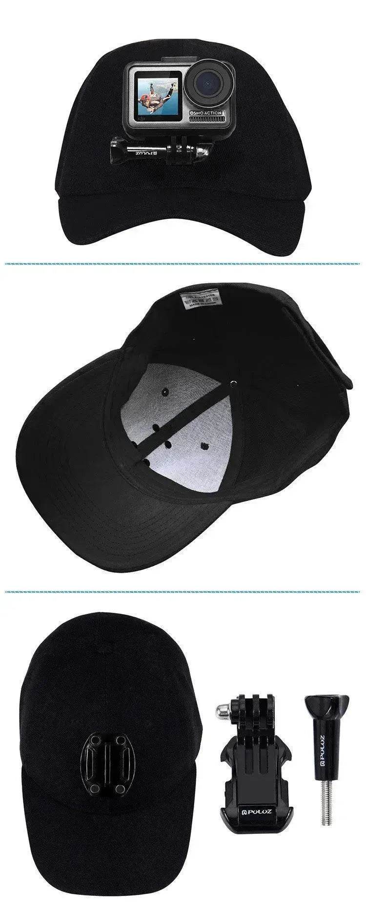 Canvas Sun Hat Cap Cycling Hiking Golfing Fishing For Sports Action Cam Camera - www.Shopthatapp.com #