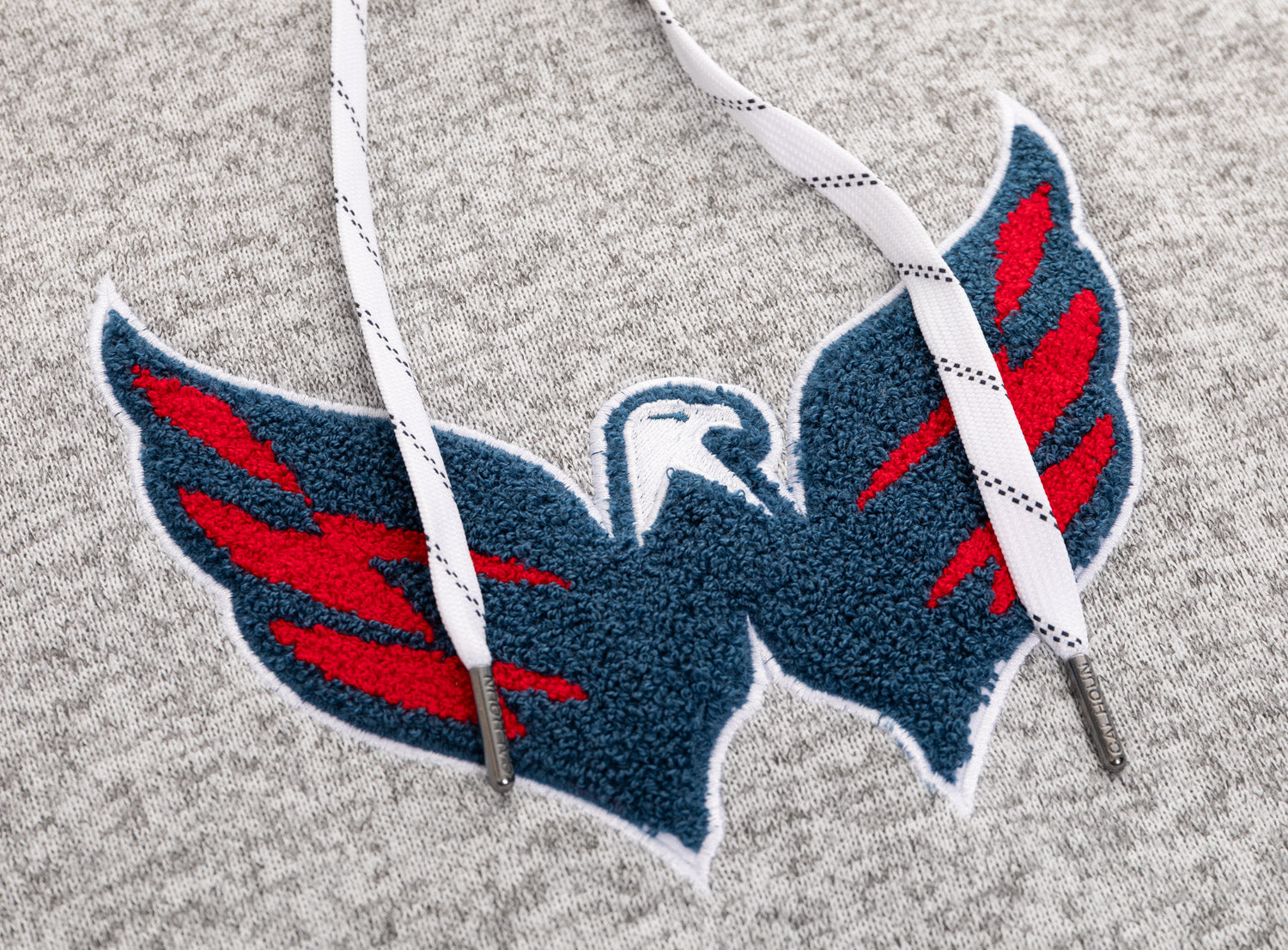 Washington Capitals "Muskoka Style" Premium Chenille Woven Logo Hoodie - www.Shopthatapp.com