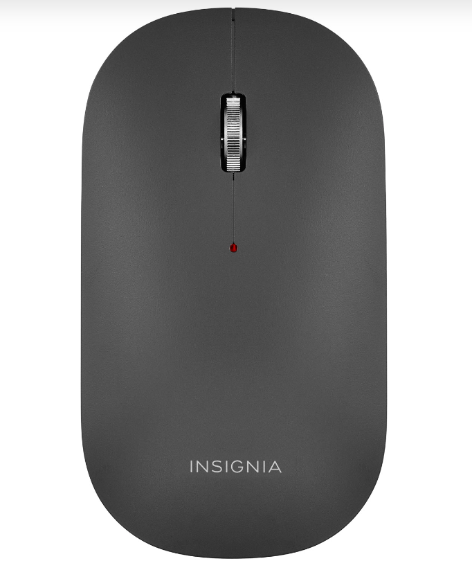 Souris optique sans fil mince de 1600 ppp d'Insignia - Noir - www.Shopthatapp.com