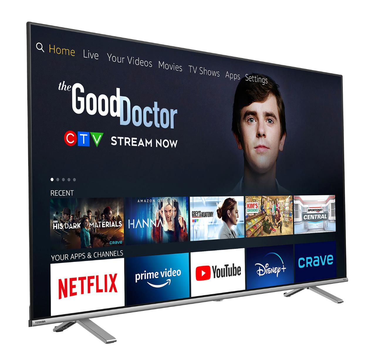 Téléviseur Toshiba 55" 4K UHD HDR LED intelligent Fire TV Edition (55C350LC) - www.Shopthatapp.com