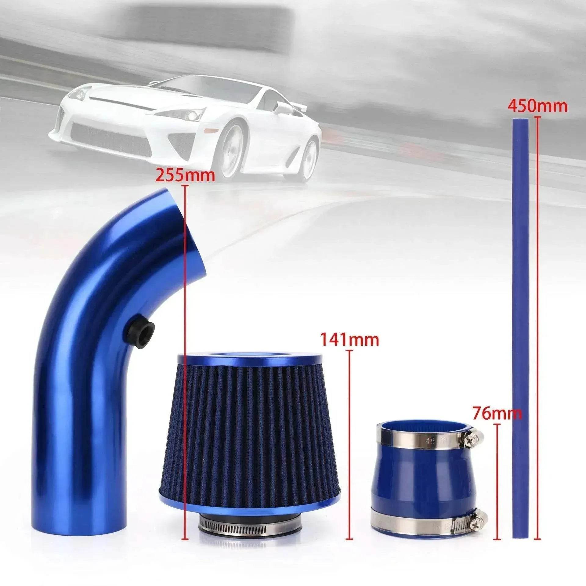 Car General Modified 76mm 3inch Air Filter Mushroom Head Intake Set - www.Shopthatapp.com