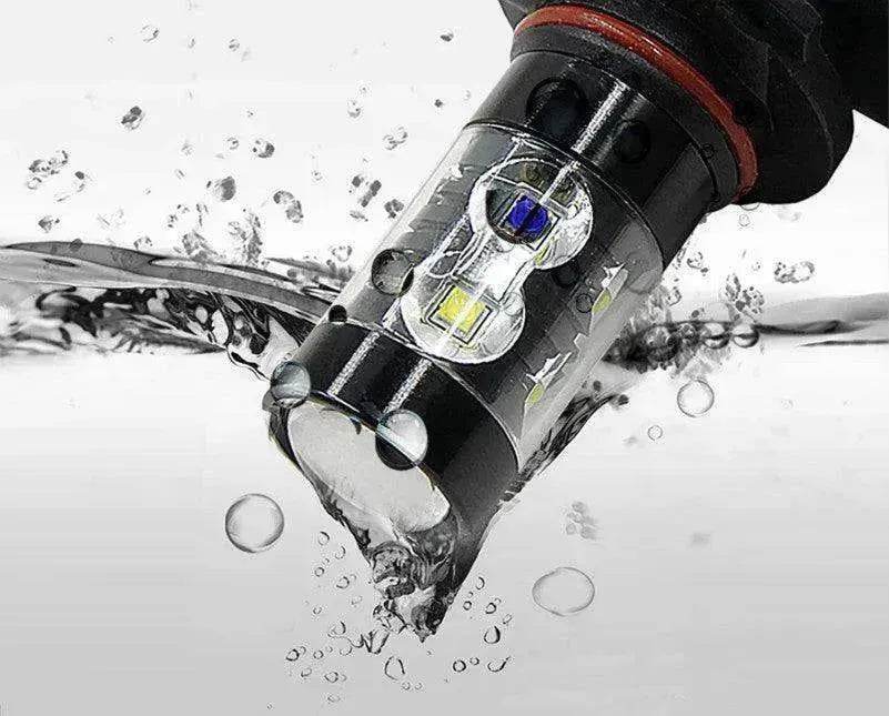 Car Lights Styling High Power 6000K White LED Fog Bulbs H10 Socket - www.Shopthatapp.com