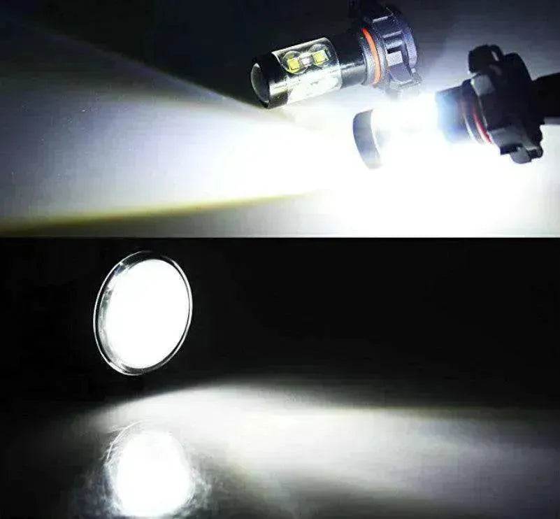 Car Lights Styling High Power 6000K White LED Fog Bulbs H10 Socket - www.Shopthatapp.com