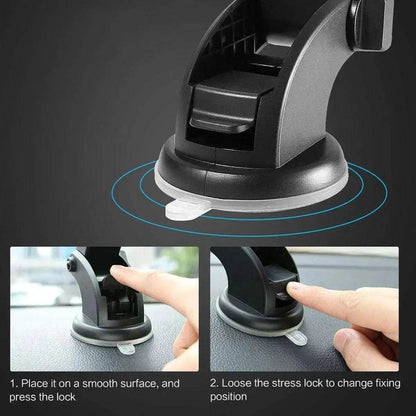 Car Phone Holder Long Rod Telescopic Car Dashboard Suction Cup Type - www.Shopthatapp.com
