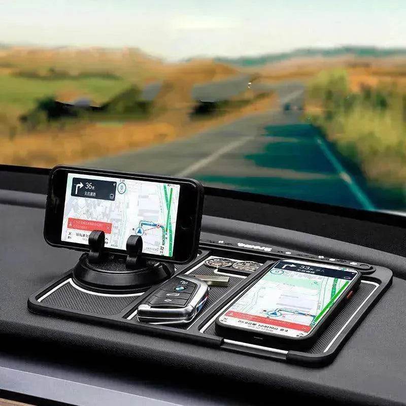 Car Phone Pad 4-in-1 Parking Number Card Anti-Slip Mat Auto Holder - www.Shopthatapp.com