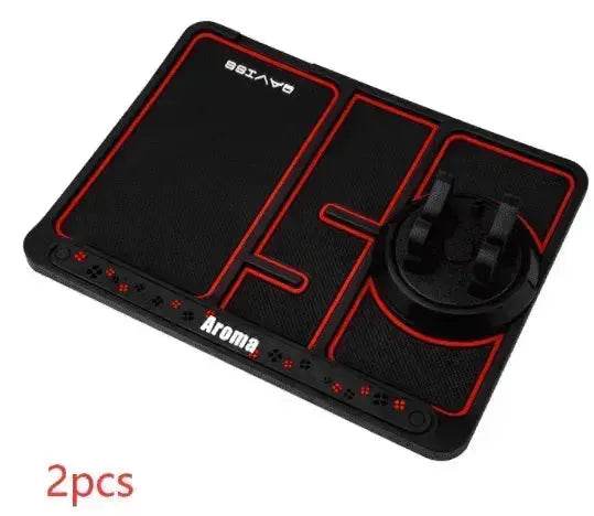 Car Phone Pad 4-in-1 Parking Number Card Anti-Slip Mat Auto Holder - www.Shopthatapp.com
