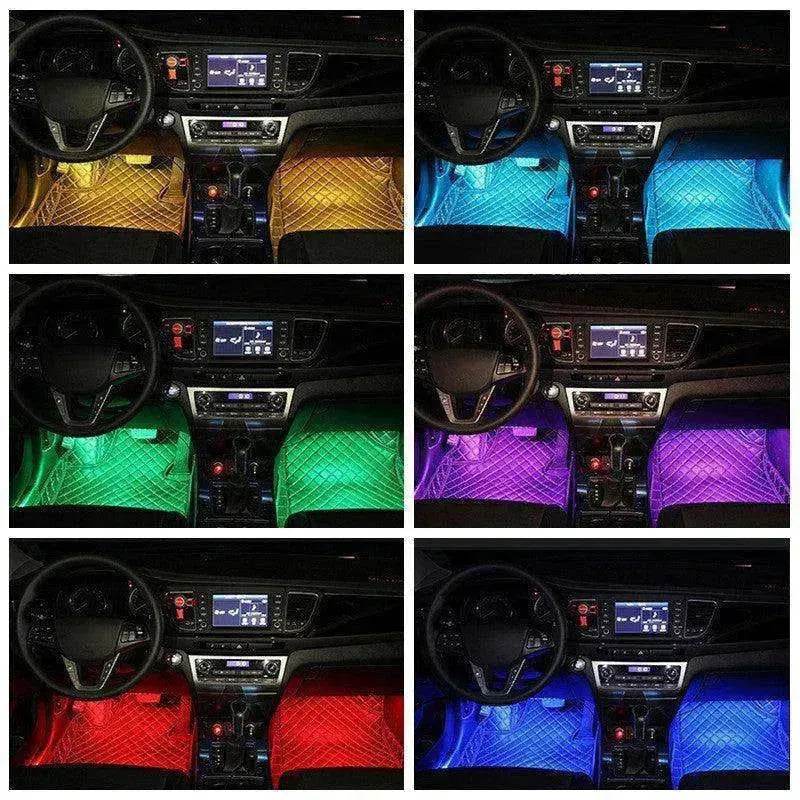 Car RGB Strip Lights: Wireless Music Control, Waterproof LED, Remote. - www.Shopthatapp.com
