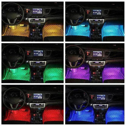 Car RGB Strip Lights: Wireless Music Control, Waterproof LED, Remote. - www.Shopthatapp.com