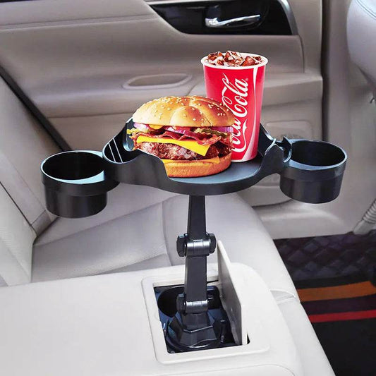 Car Small Dining Plate Dining Tray Foldable Cup Holder - www.Shopthatapp.com