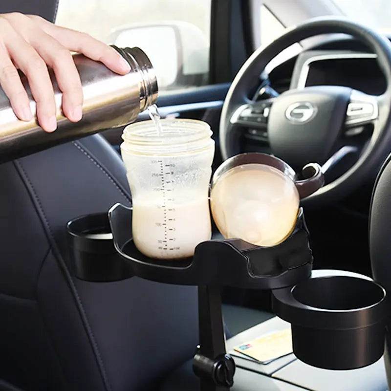 Car Small Dining Plate Dining Tray Foldable Cup Holder - www.Shopthatapp.com