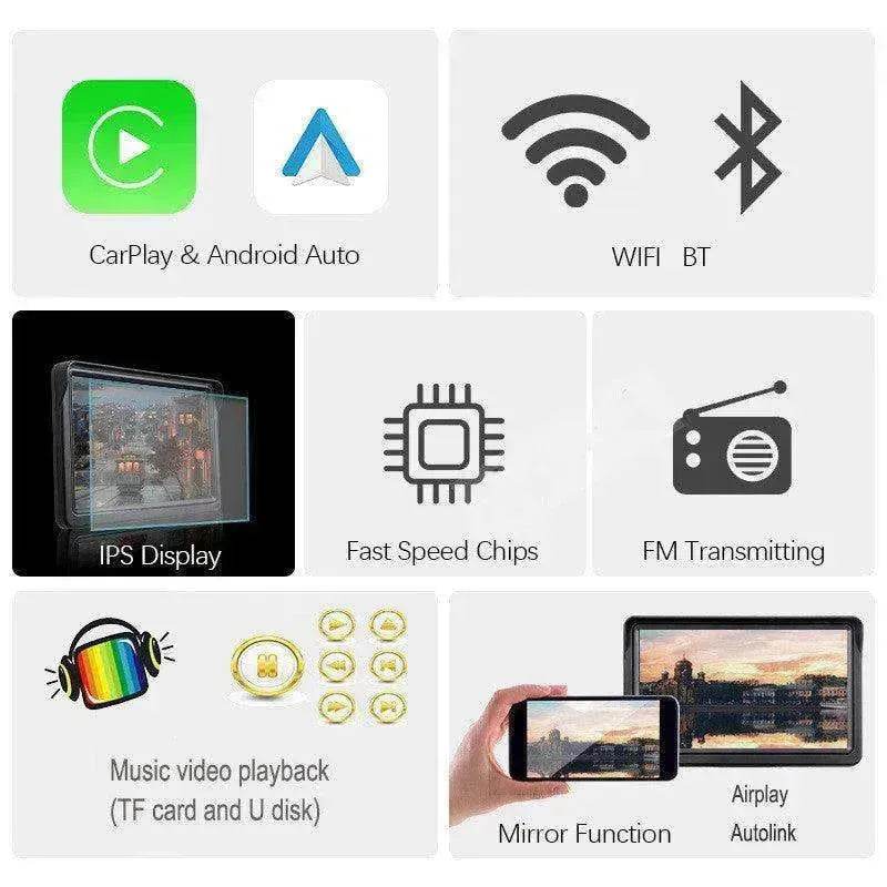 Car Smart Screen Wireless Carplay Auto Phone Projection Navigation - www.Shopthatapp.com