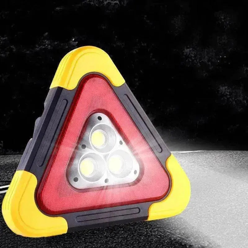 Car Tripod Warning Sign Parking Reflective Solar Light - www.Shopthatapp.com