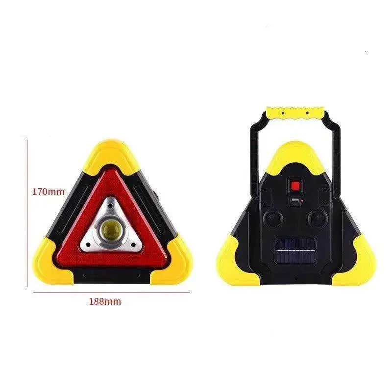 Car Tripod Warning Sign Parking Reflective Solar Light - www.Shopthatapp.com