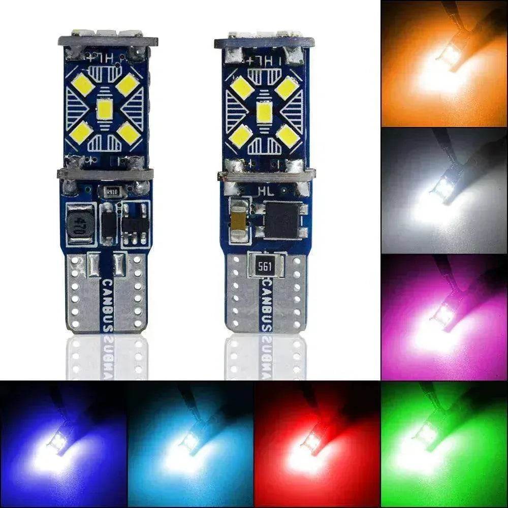 Car modified 4014 LED Lights T10 Socket - www.Shopthatapp.com