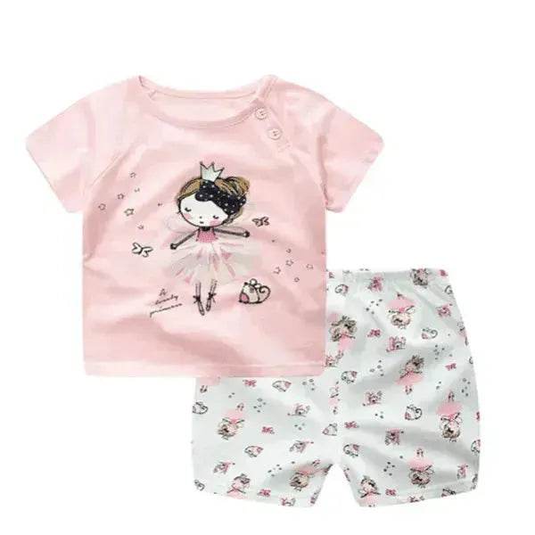 Cartoon Clothing Baby Boy Summer Clothes T-shirt Baby Girl Casual Clothing Sets - www.Shopthatapp.com
