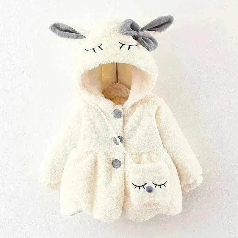 Cartoon Coat Hooded Baby Girl Toddler Fur - www.Shopthatapp.com