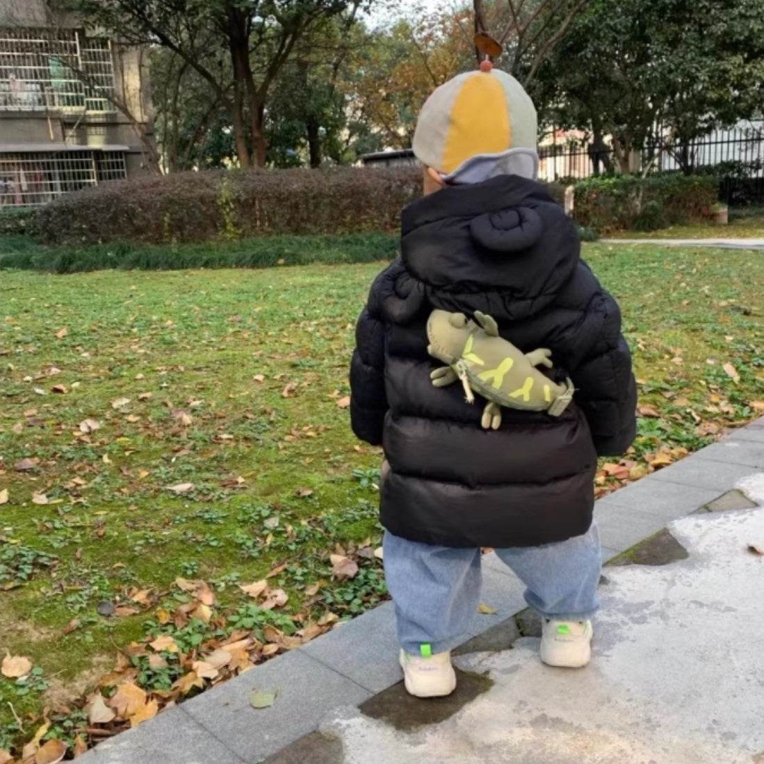 Cartoon Cute Green Lizard Bag Chameleon Children's Bags - www.Shopthatapp.com #