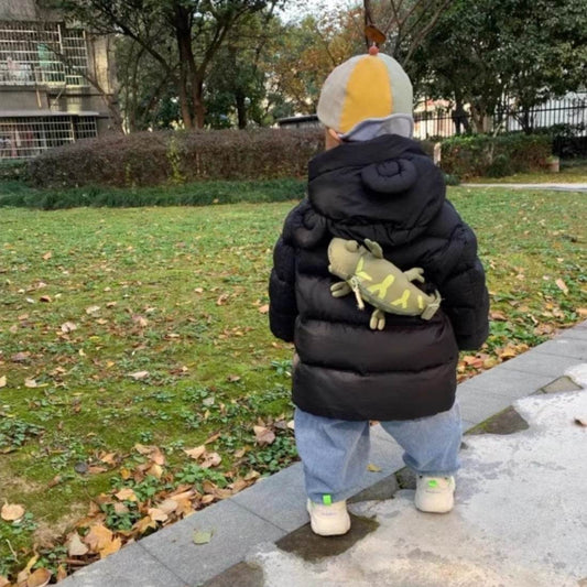 Cartoon Cute Green Lizard Bag Chameleon Children's Bags - www.Shopthatapp.com #