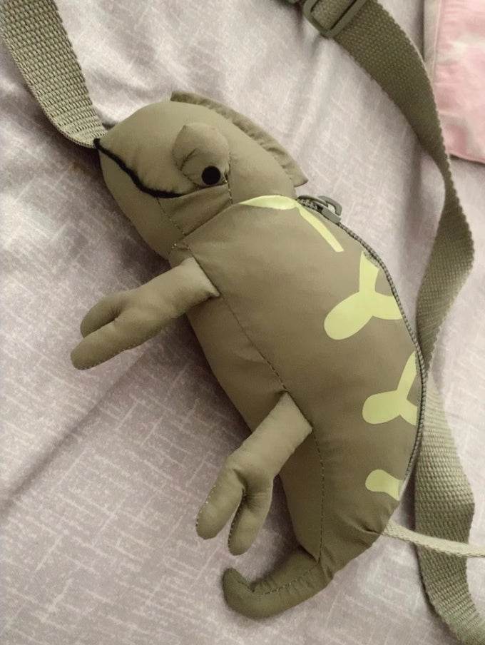 Cartoon Cute Green Lizard Bag Chameleon Children's Bags - www.Shopthatapp.com #