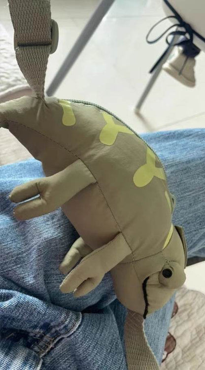 Cartoon Cute Green Lizard Bag Chameleon Children's Bags - www.Shopthatapp.com #