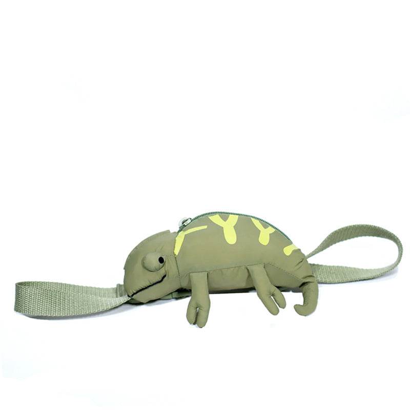 Cartoon Cute Green Lizard Bag Chameleon Children's Bags - www.Shopthatapp.com #