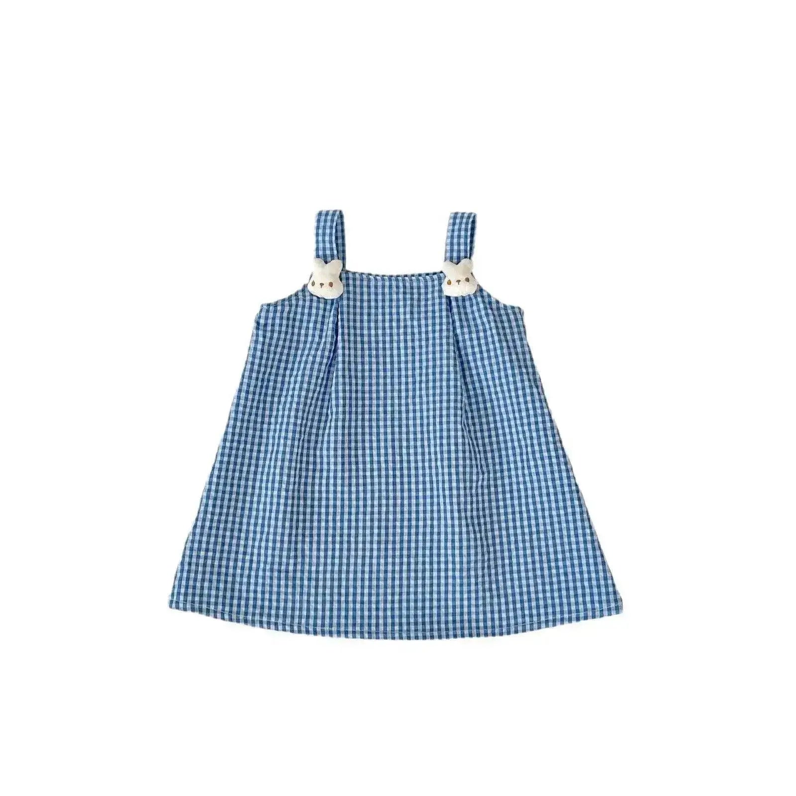 Cartoon Suspender Plaid A- Line Skirt - www.Shopthatapp.com
