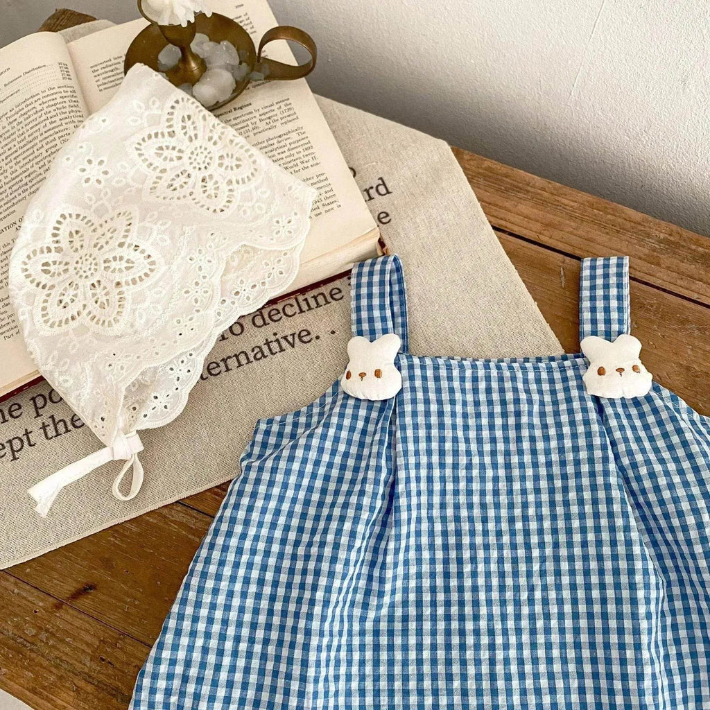 Cartoon Suspender Plaid A- Line Skirt - www.Shopthatapp.com