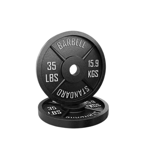 Cast Iron Weight Plates - Standard, Olympic in LBs, KGs - www.Shopthatapp.com #