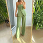 Casual Fashion Tailored Suit Button Graceful Tube Top Suit Pants - www.Shopthatapp.com