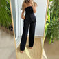 Casual Fashion Tailored Suit Button Graceful Tube Top Suit Pants - www.Shopthatapp.com