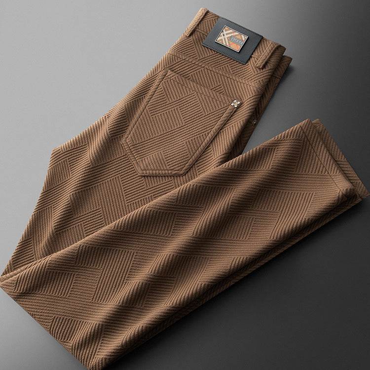 Casual Pants – Comfortable Mid Waist Straight-Leg Trousers for Men - www.Shopthatapp.com #
