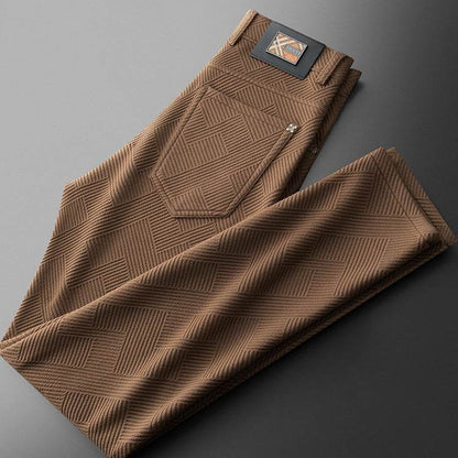 Casual Pants – Comfortable Mid Waist Straight-Leg Trousers for Men - www.Shopthatapp.com #