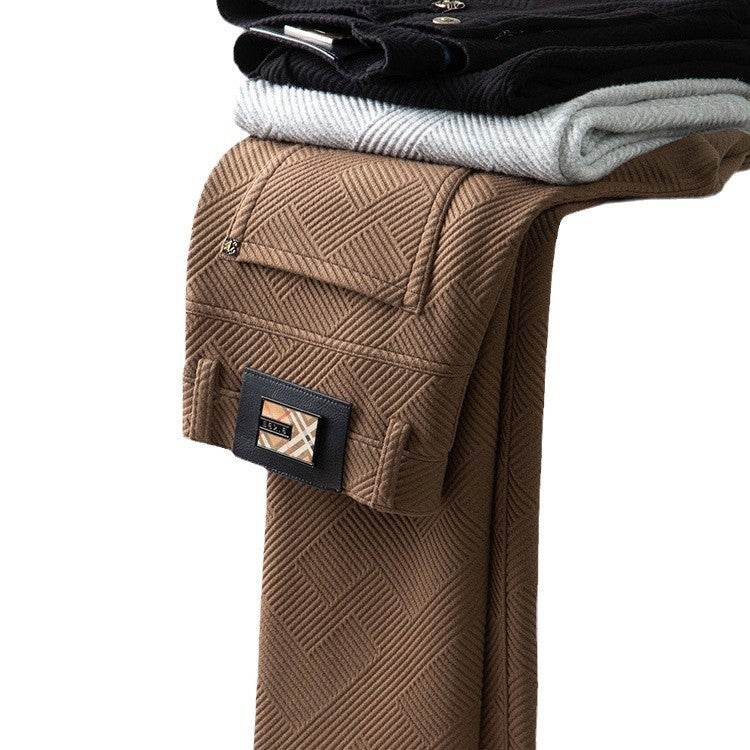 Casual Pants – Comfortable Mid Waist Straight-Leg Trousers for Men - www.Shopthatapp.com #