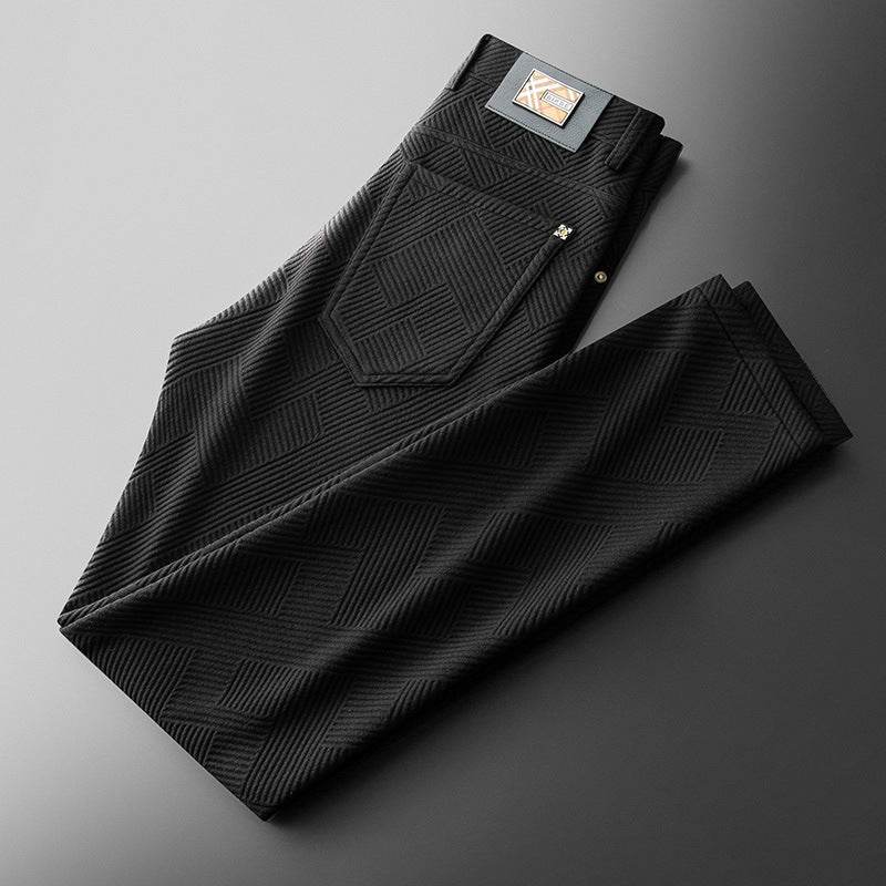 Casual Pants – Comfortable Mid Waist Straight-Leg Trousers for Men - www.Shopthatapp.com #