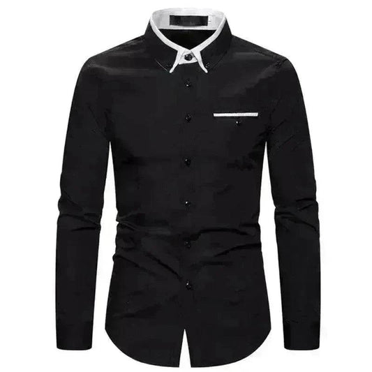Casual Slim Fit Plus Size Long Sleeve Shirt - www.Shopthatapp.com #