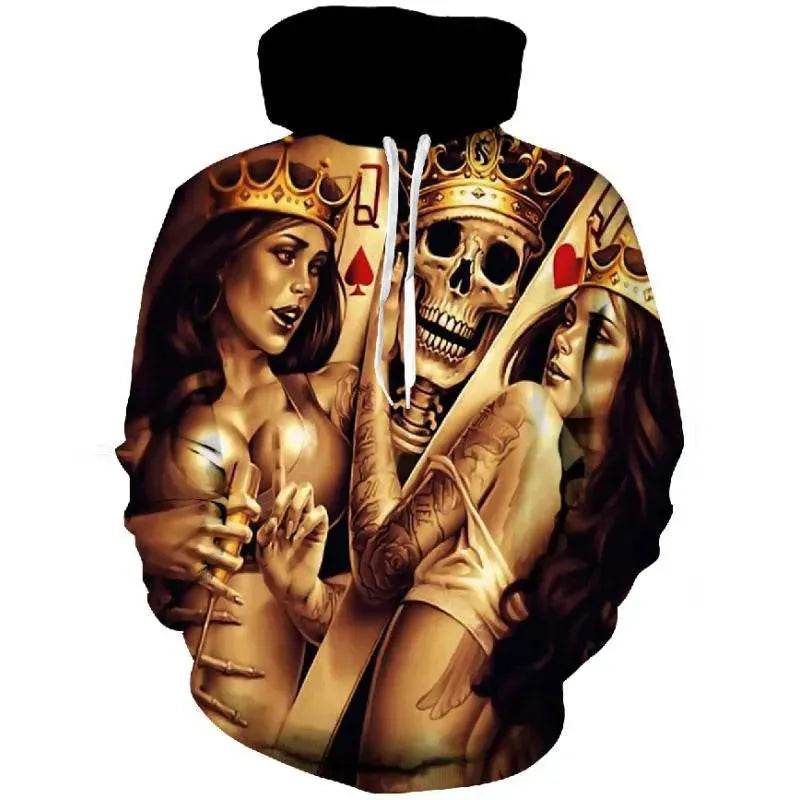 Casual Street fashion Gothic Printed Hoodie Pullover Sweatshirt For Men - www.Shopthatapp.com #