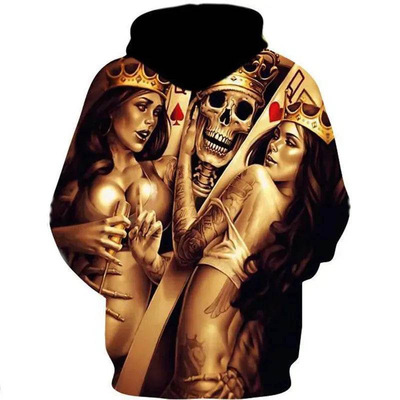 Casual Street fashion Gothic Printed Hoodie Pullover Sweatshirt For Men - www.Shopthatapp.com #