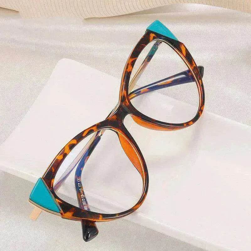 Cat Eye Anti-blue Light Large Frame Slim Look Optical Glasses - www.Shopthatapp.com
