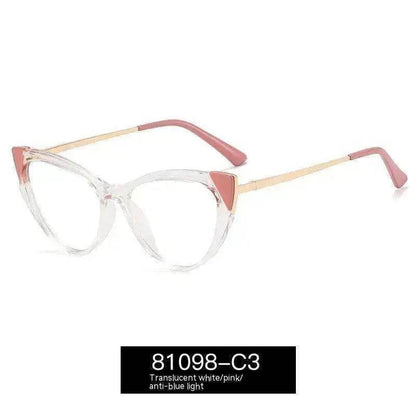 Cat Eye Anti-blue Light Large Frame Slim Look Optical Glasses - www.Shopthatapp.com