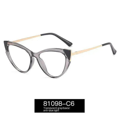 Cat Eye Anti-blue Light Large Frame Slim Look Optical Glasses - www.Shopthatapp.com