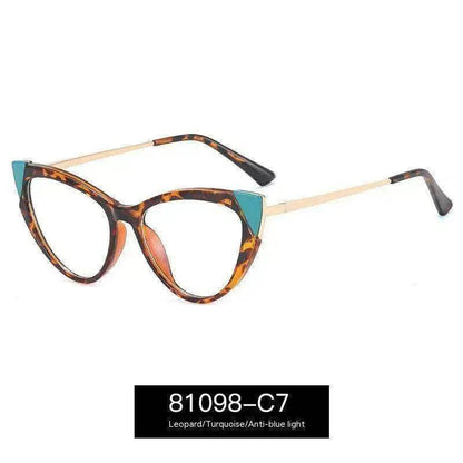 Cat Eye Anti-blue Light Large Frame Slim Look Optical Glasses - www.Shopthatapp.com