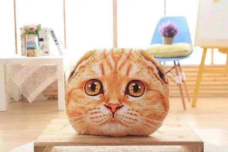 Cat Pillow Car Cushion Cute Cat Shape Nap Seat Plush Toy - www.Shopthatapp.com