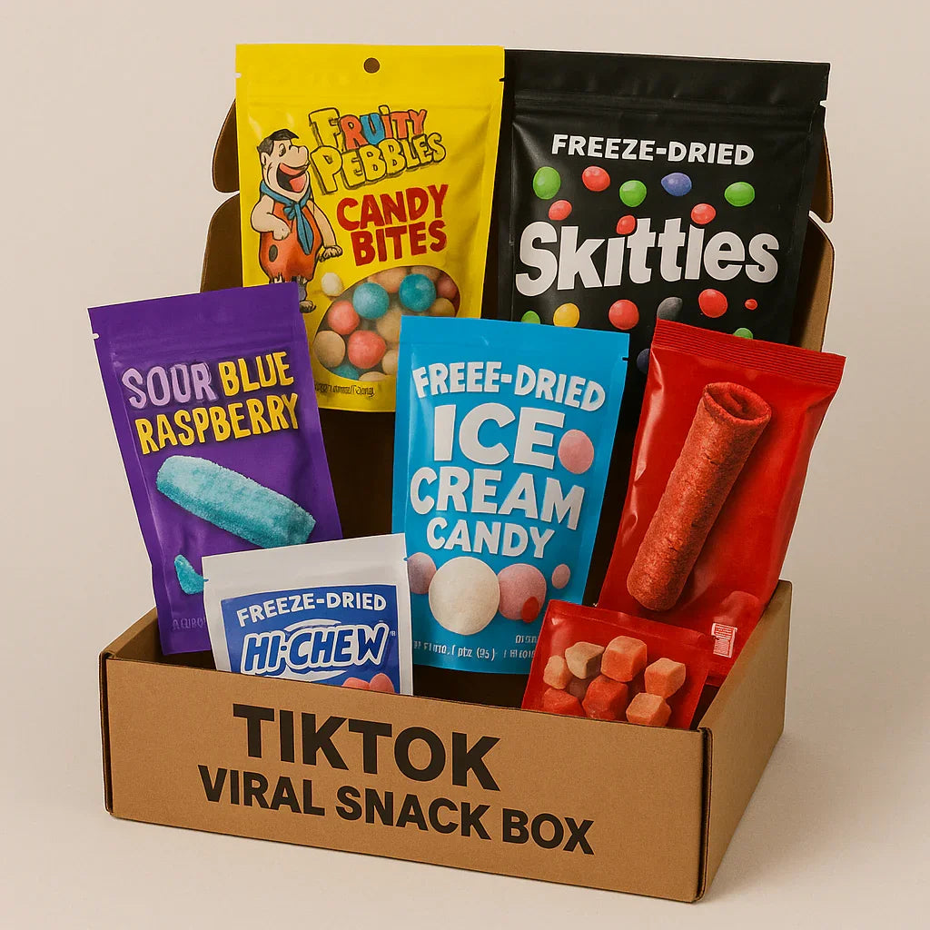 TikTok Viral Snack Box - Trending Treats & Freeze-Dried Favorites - www.Shopthatapp.com
