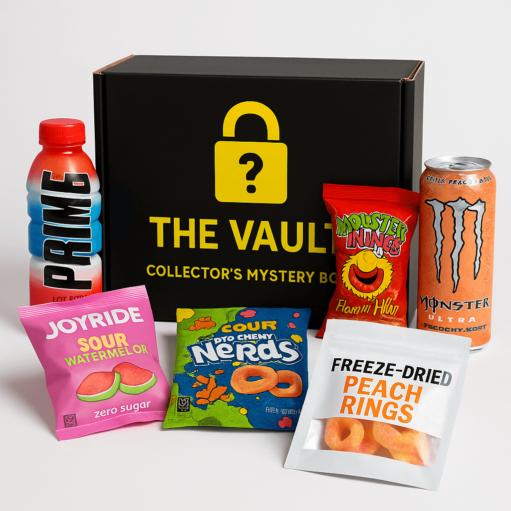 The Vault 🔒 – Collector’s Mystery Box of Rare Snacks & Imports