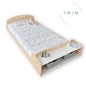 CHERRY TWIN - Montessori Floor Bed with Shelves - www.Shopthatapp.com