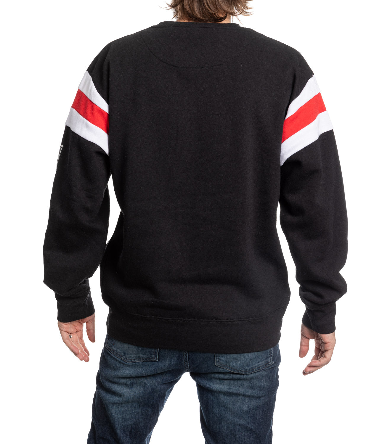 Chicago Blackhawks Varsity Retro Style Crewneck Sweater - www.Shopthatapp.com