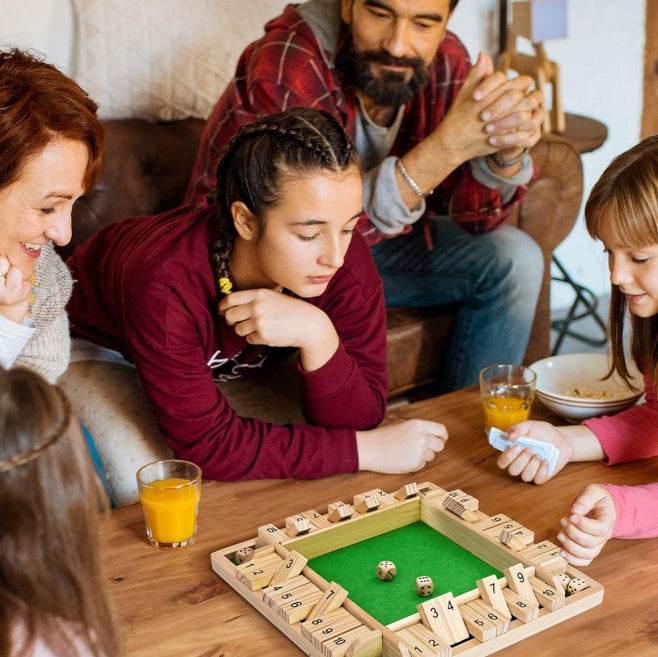 Children Dice Game,2-4 Player Family Wooden Board Table Math Games For Adults And Kids. - www.Shopthatapp.com #