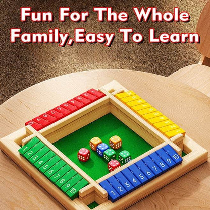 Children Dice Game,2-4 Player Family Wooden Board Table Math Games For Adults And Kids. - www.Shopthatapp.com #