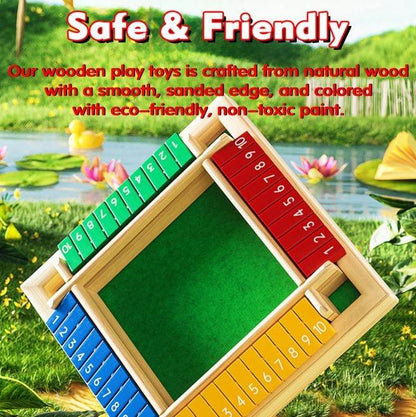 Children Dice Game,2-4 Player Family Wooden Board Table Math Games For Adults And Kids. - www.Shopthatapp.com #